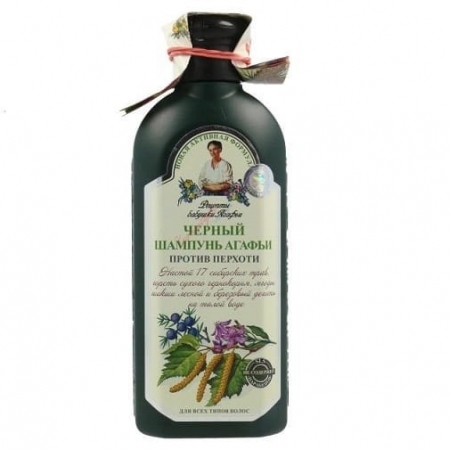 Babuszka Agafia Czarny ziołowy szampon przeciwłupieżowy 350ml